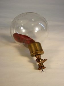 Ballon de verre avec baudruche