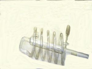 Serpentin de verre avec réfrigérant