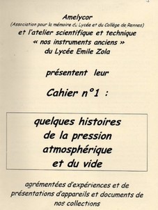 Quelques histoires de la pression atmosphérique et du vide