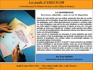 La graphologie