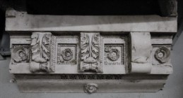 Corniche du temple de Jupiter Stator