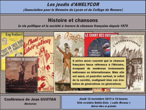 Histoire et chansons