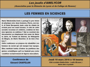 Les femmes en sciences