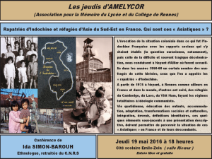 Rapatriés d&rsquo;Indochine et réfugiésd&rsquo;Asie du Sud est