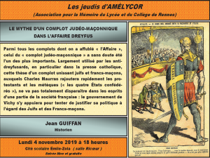 Le mythe d&rsquo;un comlot judéo-maçonnique dans l&rsquo;affaire Dreyfus