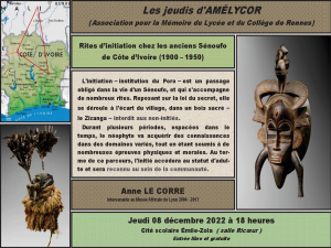 Rites d&rsquo;initiations chez les anciens Senoufo